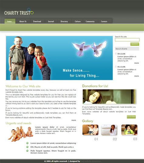 trust website template free download|Free Charity Website Templates (24) .